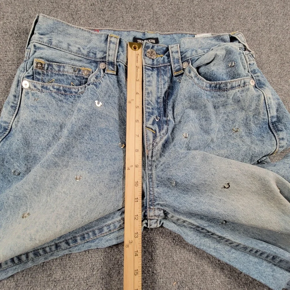 True‎ Religion Jeans Mens 31 Baggy Denim All Over Horseshoe Studded Vinny SN NF